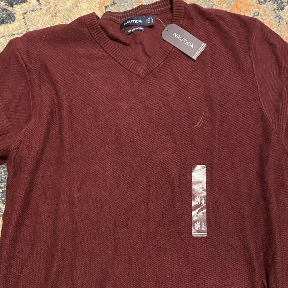 NWT Maroon Nautica Sweater